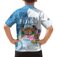 Fiji Day Family Matching Off The Shoulder Long Sleeve Dress and Hawaiian Shirt Proud To Be Fijian LT05 - Polynesian Pride