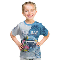 Fiji Day Kid T Shirt Proud To Be Fijian LT05 Blue - Polynesian Pride