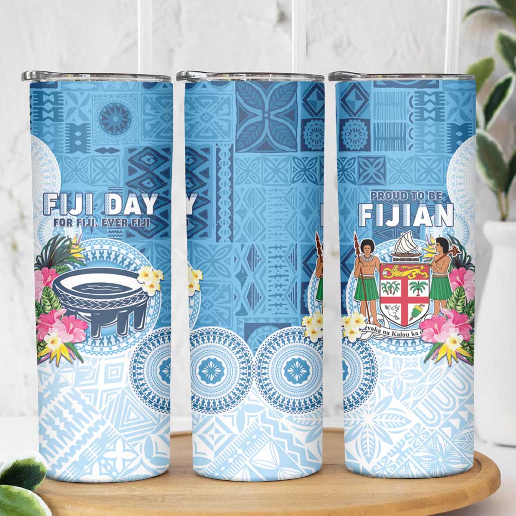 Fiji Day Skinny Tumbler Proud To Be Fijian LT05 - Polynesian Pride