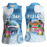Fiji Day Women Sleeveless Polo Shirt Proud To Be Fijian LT05 - Polynesian Pride