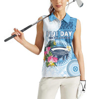 Fiji Day Women Sleeveless Polo Shirt Proud To Be Fijian LT05 - Polynesian Pride