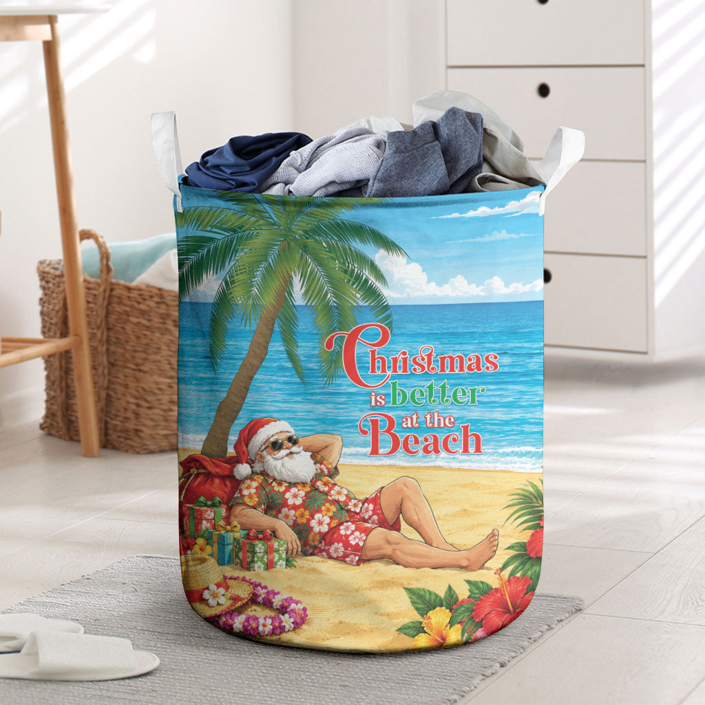 Hawaii Jolly Christmas Laundry Basket Xmas Is Better At The Beach