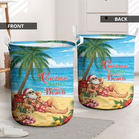 Hawaii Jolly Christmas Laundry Basket Xmas Is Better At The Beach