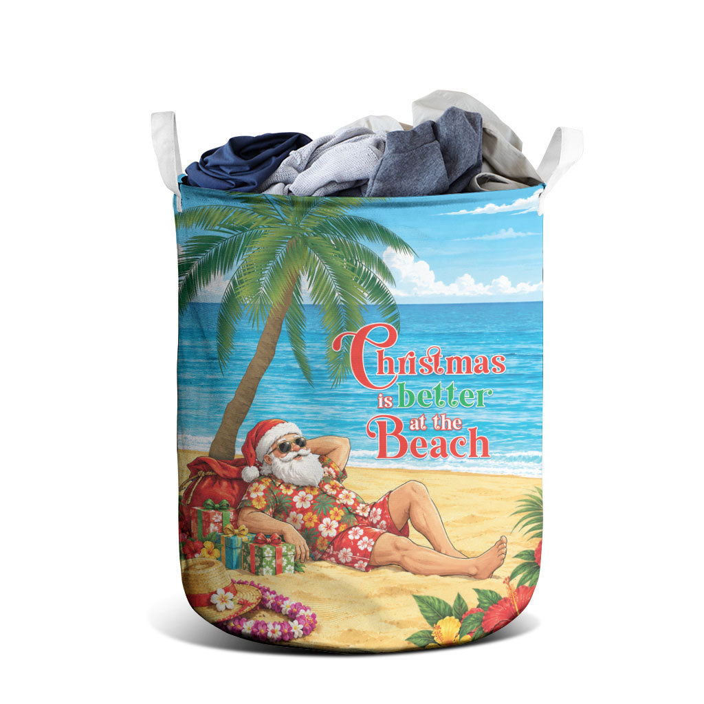 Hawaii Jolly Christmas Laundry Basket Xmas Is Better At The Beach