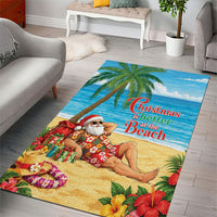 Hawaii Jolly Christmas Area Rug Xmas Is Better At The Beach