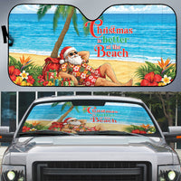 Hawaii Jolly Christmas Auto Sun Shade Xmas Is Better At The Beach