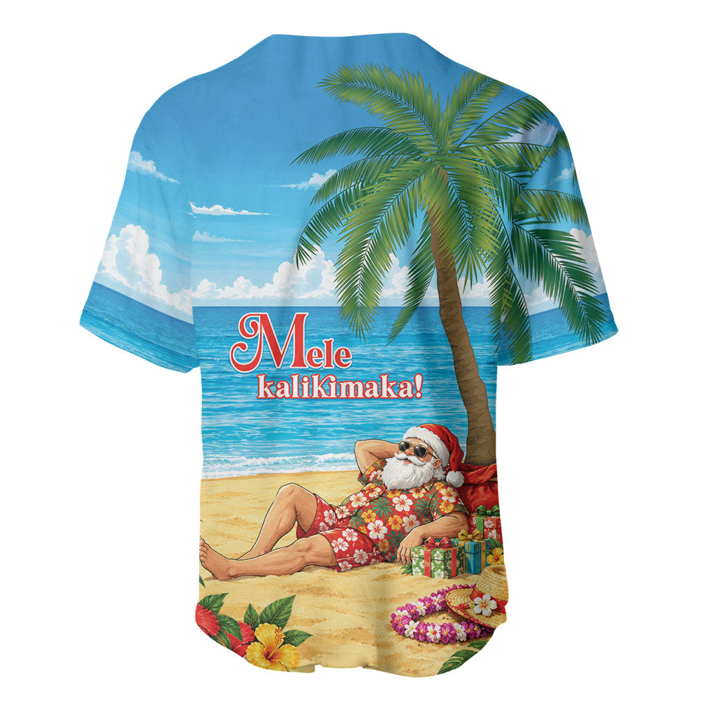 Hawaii Jolly Christmas Baseball Jersey Xmas Is Better At The Beach