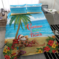 Hawaii Jolly Christmas Bedding Set Xmas Is Better At The Beach