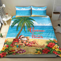 Hawaii Jolly Christmas Bedding Set Xmas Is Better At The Beach