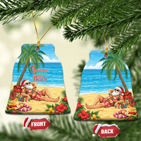 Hawaii Jolly Christmas Ceramic Ornament Xmas Is Better At The Beach