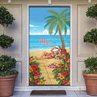 Hawaii Jolly Christmas Door Cover Xmas Is Better At The Beach