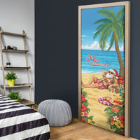 Hawaii Jolly Christmas Door Cover Xmas Is Better At The Beach
