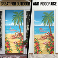 Hawaii Jolly Christmas Door Cover Xmas Is Better At The Beach