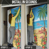 Hawaii Jolly Christmas Door Cover Xmas Is Better At The Beach
