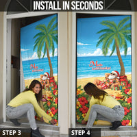 Hawaii Jolly Christmas Door Cover Xmas Is Better At The Beach