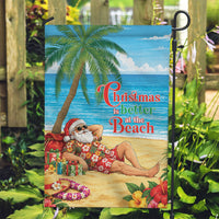 Hawaii Jolly Christmas Garden Flag Xmas Is Better At The Beach