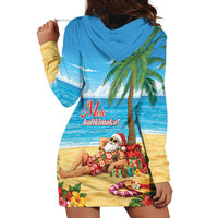 Hawaii Jolly Christmas Hoodie Dress Xmas Is Better At The Beach LT05 - Polynesian Pride