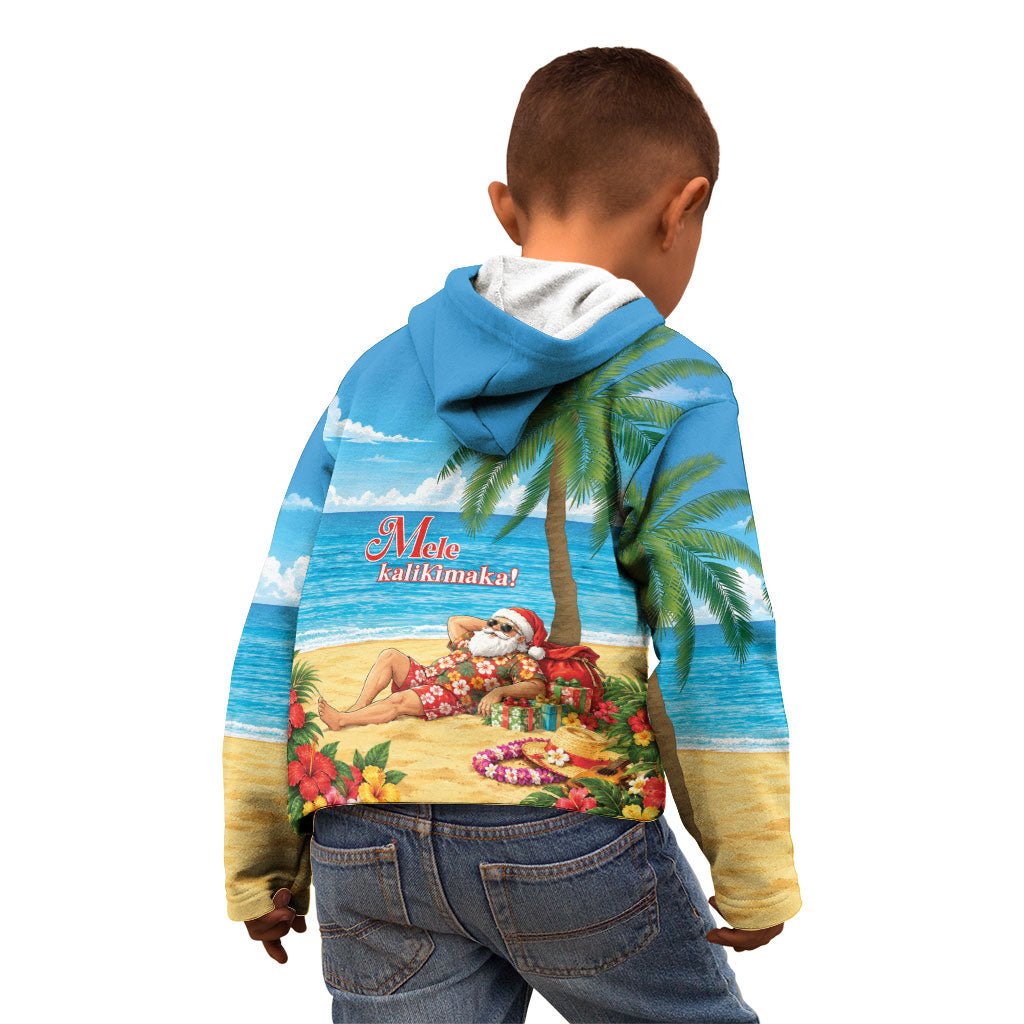 Hawaii Jolly Christmas Kid Hoodie Xmas Is Better At The Beach