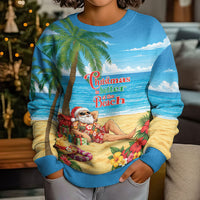 Hawaii Jolly Christmas Kid Ugly Christmas Sweater Xmas Is Better At The Beach