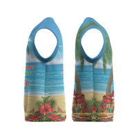 Hawaii Jolly Christmas Knitted V-Neck Vest Xmas Is Better At The Beach LT05 - Polynesian Pride