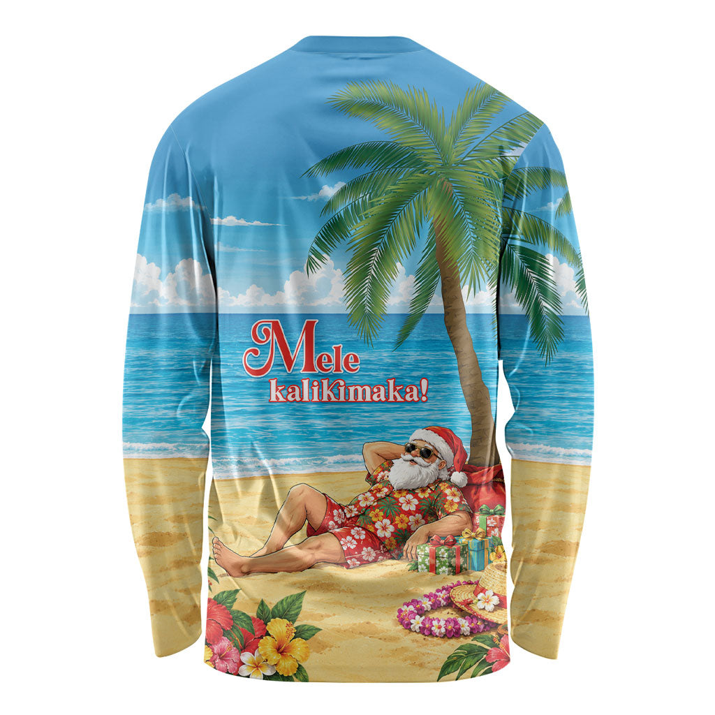 Hawaii Jolly Christmas Long Sleeve Shirt Xmas Is Better At The Beach