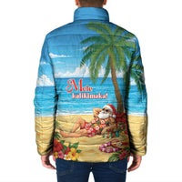 Hawaii Jolly Christmas Padded Jacket Xmas Is Better At The Beach