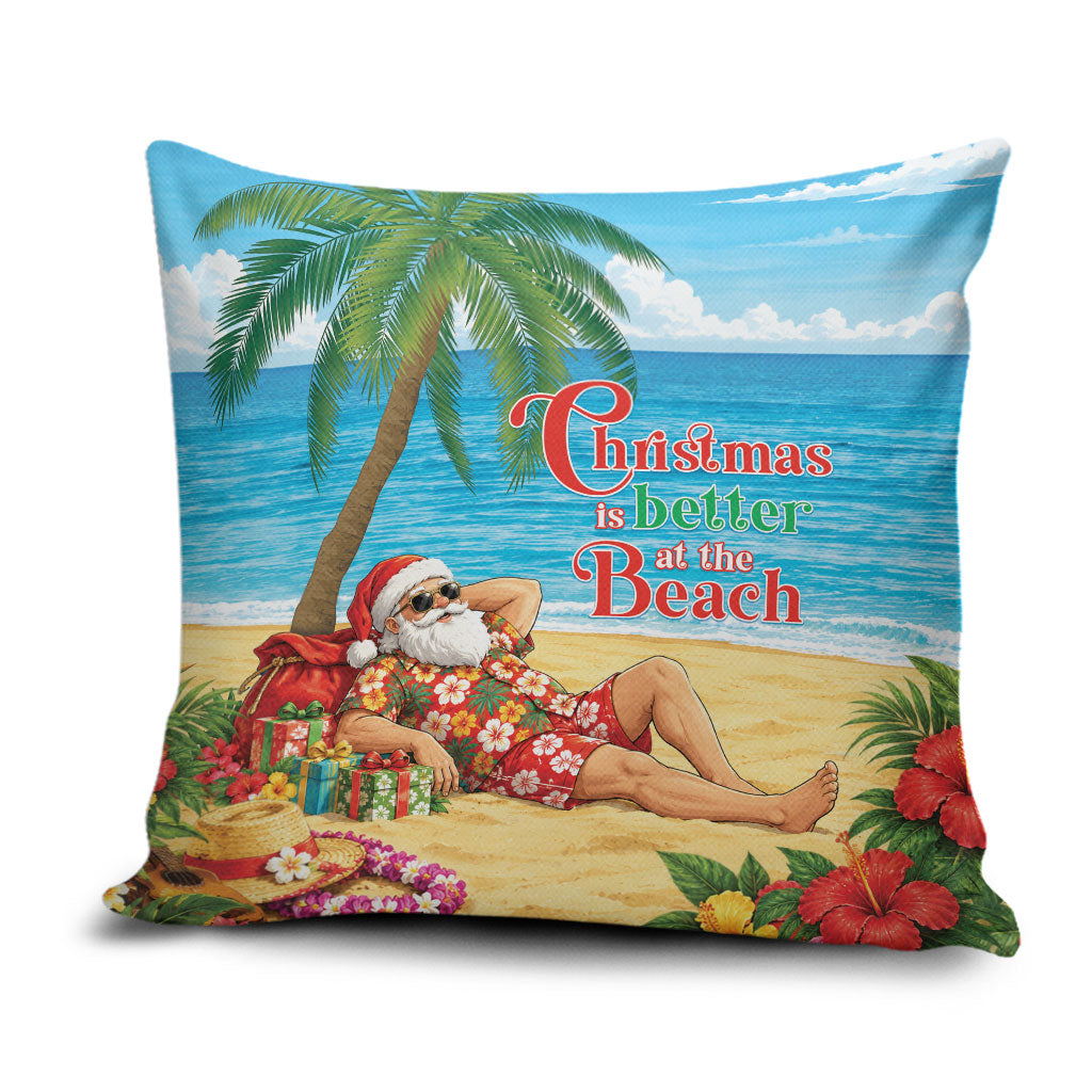 Hawaii Jolly Christmas Pillow Cover Xmas Is Better At The Beach