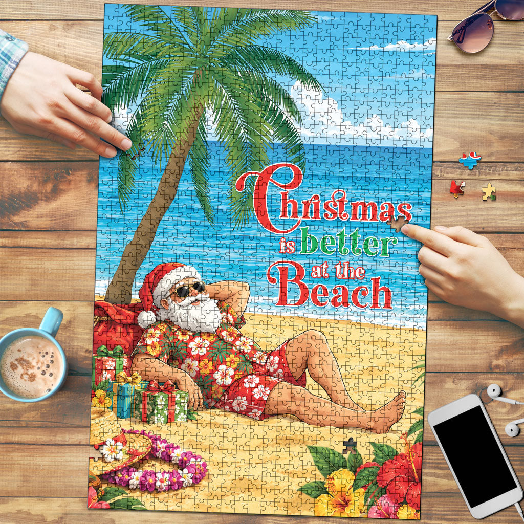 Hawaii Jolly Christmas Puzzle Xmas Is Better At The Beach