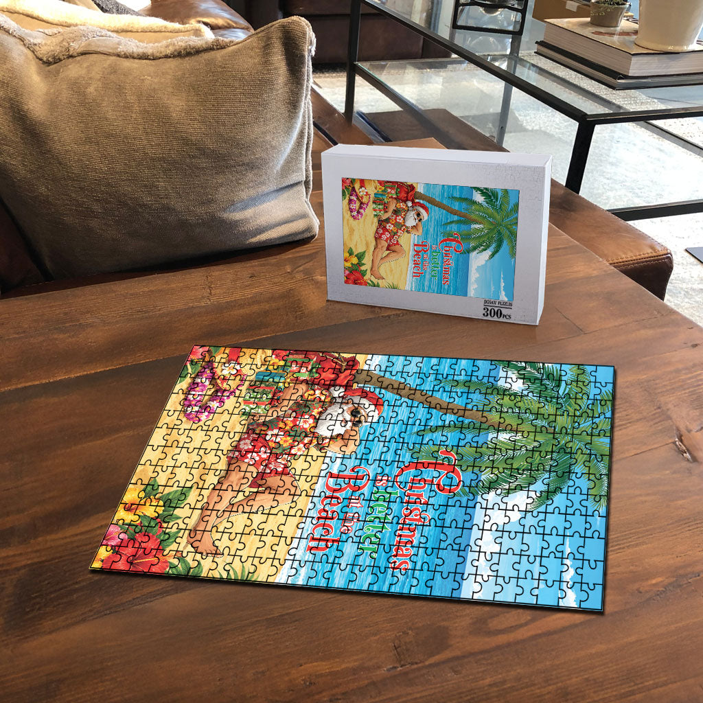 Hawaii Jolly Christmas Puzzle Xmas Is Better At The Beach