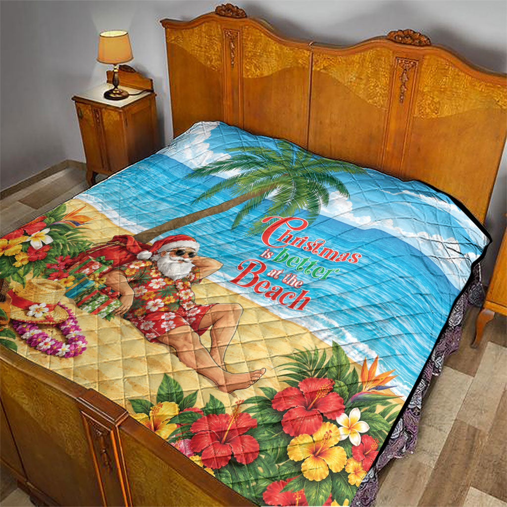 Hawaii Jolly Christmas Quilt Xmas Is Better At The Beach