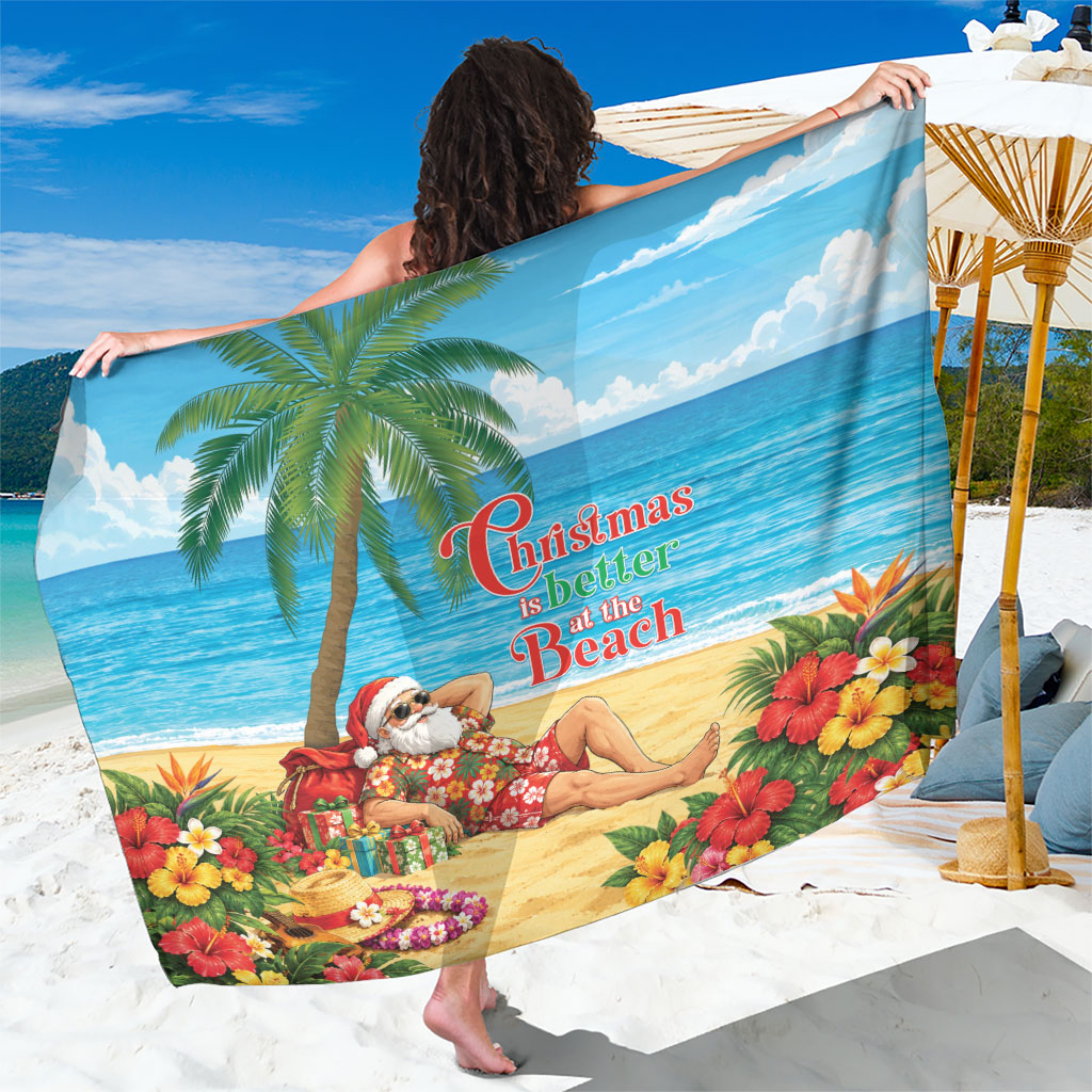 Hawaii Jolly Christmas Sarong Xmas Is Better At The Beach