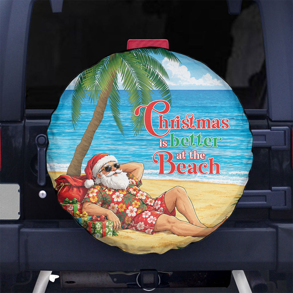 Hawaii Jolly Christmas Spare Tire Cover Xmas Is Better At The Beach
