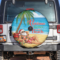 Hawaii Jolly Christmas Spare Tire Cover Xmas Is Better At The Beach