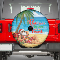 Hawaii Jolly Christmas Spare Tire Cover Xmas Is Better At The Beach