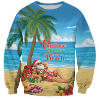 Hawaii Jolly Christmas Sweatshirt Xmas Is Better At The Beach