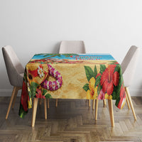 Hawaii Jolly Christmas Tablecloth Xmas Is Better At The Beach