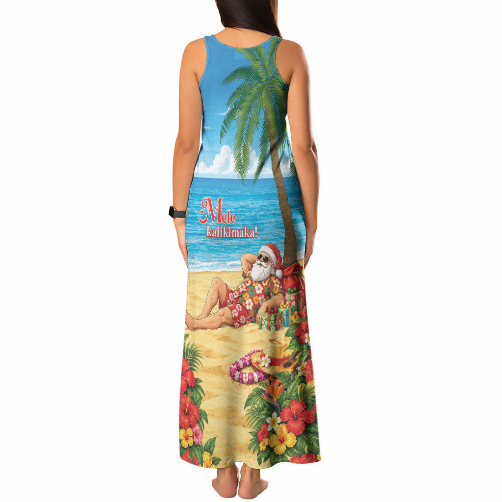 Hawaii Jolly Christmas Tank Maxi Dress Xmas Is Better At The Beach