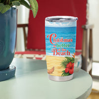 Hawaii Jolly Christmas Tumbler Cup Xmas Is Better At The Beach