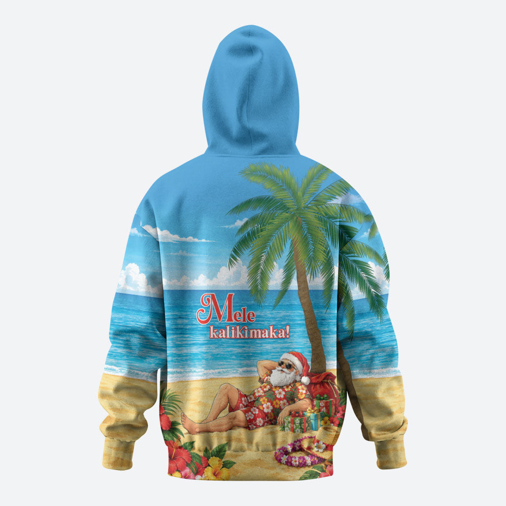 Hawaii Jolly Christmas Zip Hoodie Xmas Is Better At The Beach