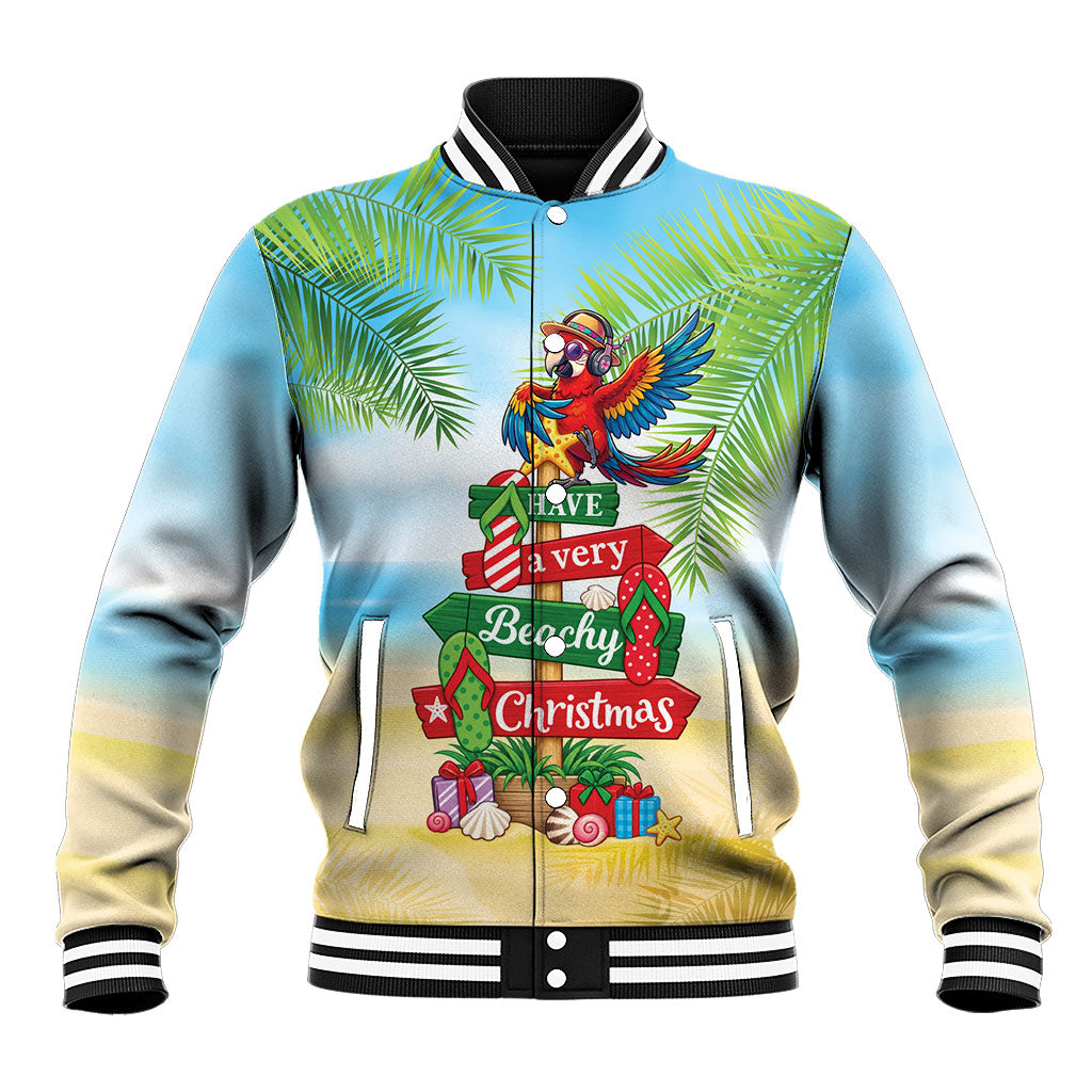 Hawaii Christmas Baseball Jacket Have A Very Beachy Christmas