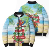 Hawaii Christmas Bomber Puffer Jacket Have A Very Beachy Christmas