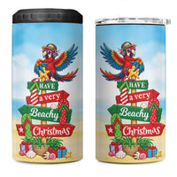 Hawaii Christmas 4 in 1 Can Cooler Tumbler Have A Very Beachy Christmas