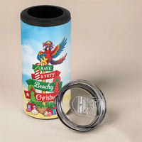 Hawaii Christmas 4 in 1 Can Cooler Tumbler Have A Very Beachy Christmas