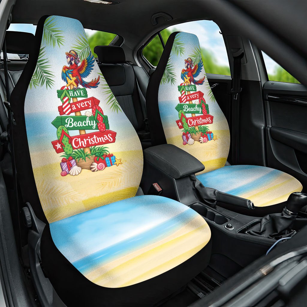 Hawaii Christmas Car Seat Cover Have A Very Beachy Christmas LT05 One Size Multicolor - Polynesian Pride