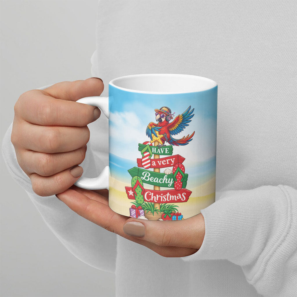 Hawaii Christmas Ceramic Mug Have A Very Beachy Christmas