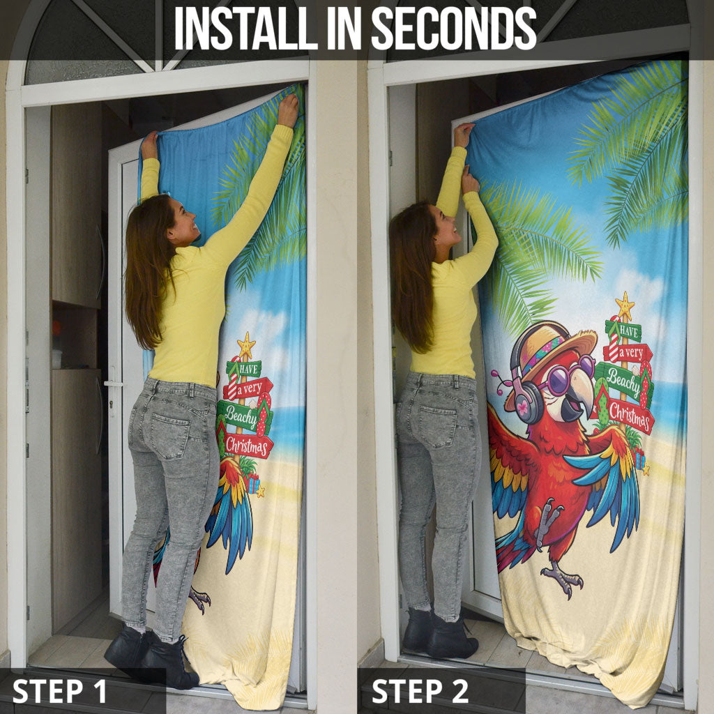 Hawaii Christmas Door Cover Have A Very Beachy Christmas