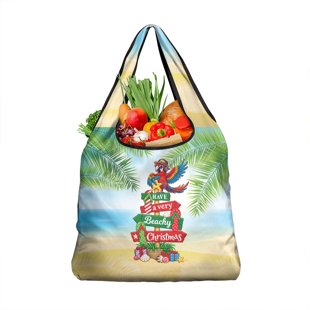 Hawaii Christmas Grocery Bag Have A Very Beachy Christmas LT05 1-pack One Size Multicolor - Polynesian Pride