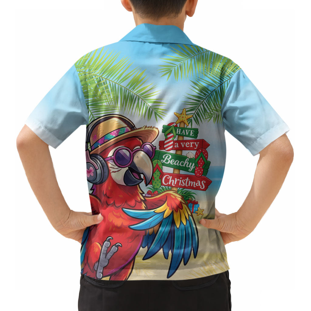 Hawaii Christmas Kid Hawaiian Shirt Have A Very Beachy Christmas