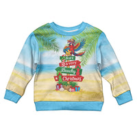 Hawaii Christmas Kid Ugly Christmas Sweater Have A Very Beachy Christmas LT05 Kid Multicolor - Polynesian Pride