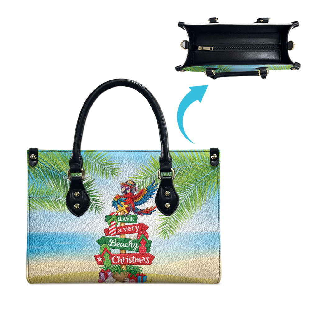 Hawaii Christmas Leather Bag Have A Very Beachy Christmas